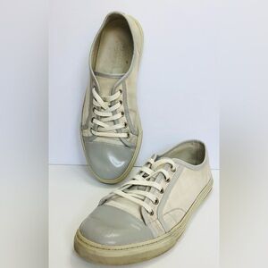 Authentic Gucci GG Men's Low Top Canvas Sneakers - 426789 7 03L